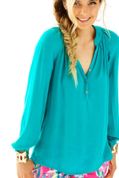 Lilly Pulitzer Tops - Lilly Pulitzer Long Sleeve Elsa Top